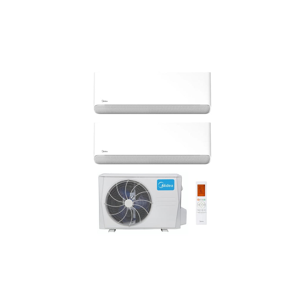  Ensemble Climatiseur Reversible Bi-split 2kw + 2kw Mural Connecté Breezeless E - Midea