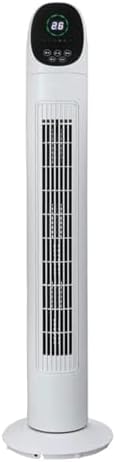GENERIC Ventilateur De Tour Sans Lame Ultra Silencieux, 3 Vitesses, Oscillation à 80 °, Affichage Numérique, Minuterie 7.5H, Circulateur D'air Portable Pour Chambre à Coucher, Bureau, Maison