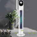 GENERIC Ventilateur De Tour Sans Lame Ultra Silencieux, 3 Vitesses, Oscillation à 80 °, Affichage Numérique, Minuterie 7.5H, Circulateur D'air Portable Pour Chambre à Coucher, Bureau, Maison