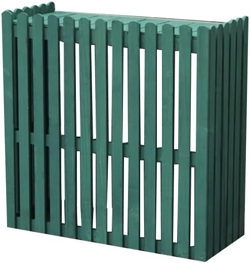 GENERIC Housse De Climatiseur Extérieur – Clôture En Bois Pour Climatiseurs Divisés, Vert, 105 X 45 X 99 Cm, Protection Contre Les Intempéries Pour Unités Extérieures – Solution De Dissimulation élégante
