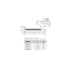  Rideau D'air Électrique En Saillie 150 Cm Moteur Ac Anthracite Wing - Axelair - Raan3715e