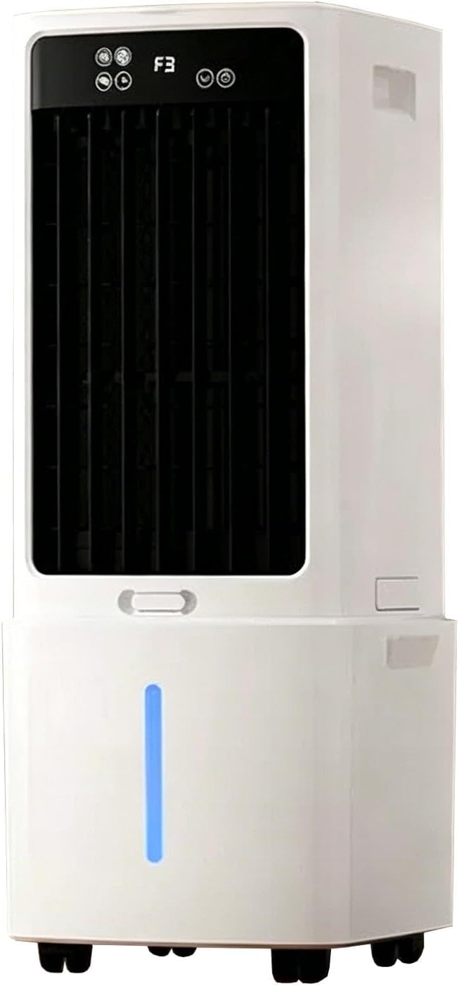  Climatiseur Évaporatif Portable 25L, Refroidisseur D'Air 3-en-1 Avec Télécommande, Écran Tactile, 3 Vitesses, Oscillation Automatique, Minuterie 12H, Silencieux 80W Pour Maison Bureau Chambre