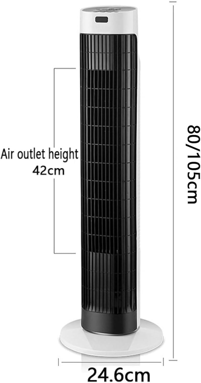 GENERIC Ventilateur De Tour Avec Télécommande, Refroidisseur D'air Sans Lame Silencieux, 3 Vitesses, Affichage LED, Ventilateur De Bureau Oscillant Portable Pour Le Bureau De Chambre à Domicile