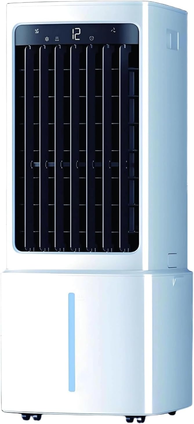 GENERIC Refroidisseur D'air évaporatif Portable 12L Tank Ice Packs 60W Quiet Fan 3 Vitesses Oscillant Humidificateur Pour La Maison Économie D'énergie Cool Breeze