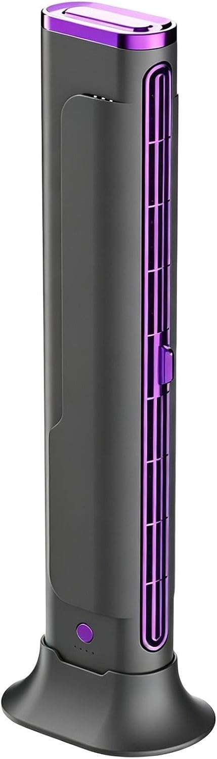  Ventilateur De Climatiseur De Refroidissement Portable – Refroidisseur D'air Sans Lame Rechargeable Par USB, Ventilateur Électrique De Conception De Tour De Support | Utilisation Du Dispositif De Refr