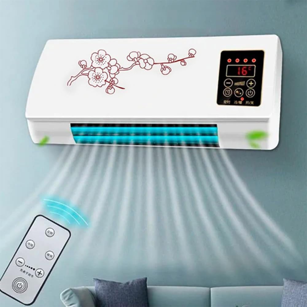  Split Max Aire Acondicionado Portatil,2 In 1 Portable Air Conditioning,2024 New Wall Mounted Air Conditioner,With Remote, For Home/Office/Bedroom (White)