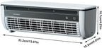  Ventilateur Rafraîchisseur D'Air Pour Pièce | Ventilateur Rafraîchisseur D'Air | Appareil De Ventilation Trois Vitesses Avec Chargeur Sans Fil Pour Maison Chambre Camping Car Salle De Bain