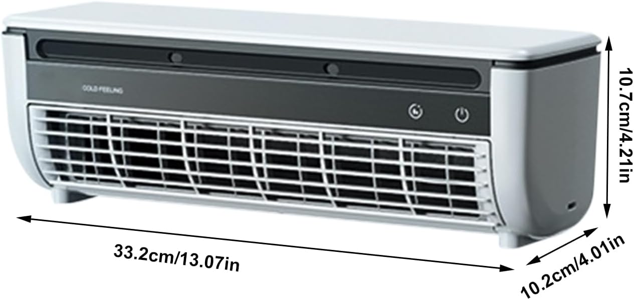  Ventilateur Rafraîchisseur D'Air Pour Pièce | Ventilateur Rafraîchisseur D'Air | Appareil De Ventilation Trois Vitesses Avec Chargeur Sans Fil Pour Maison Chambre Camping Car Salle De Bain
