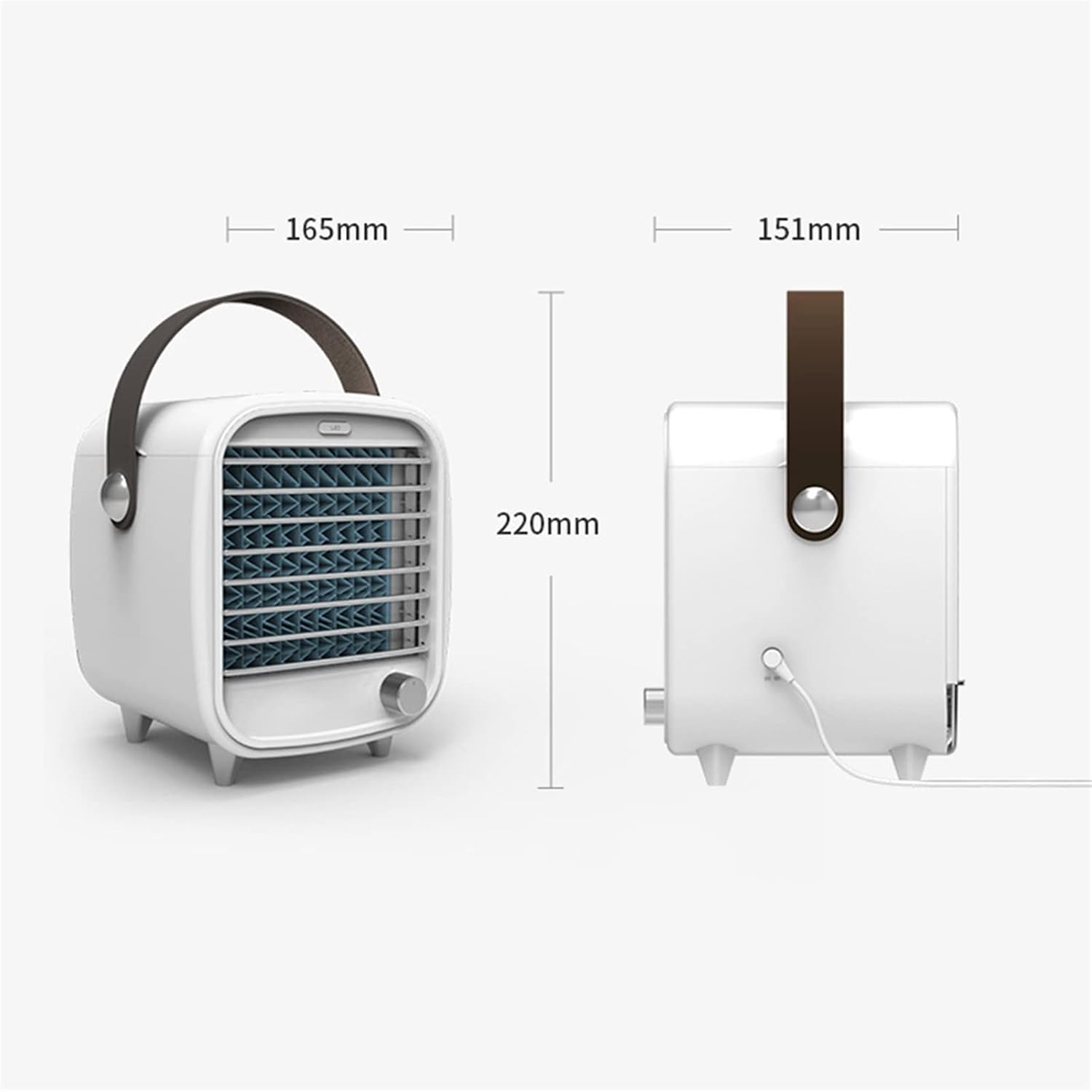  DieffematicKTY Climatiseur Mobile Mini Air Conditioner Fan Home Office Personal Space Cooler Desktop Humidifier
