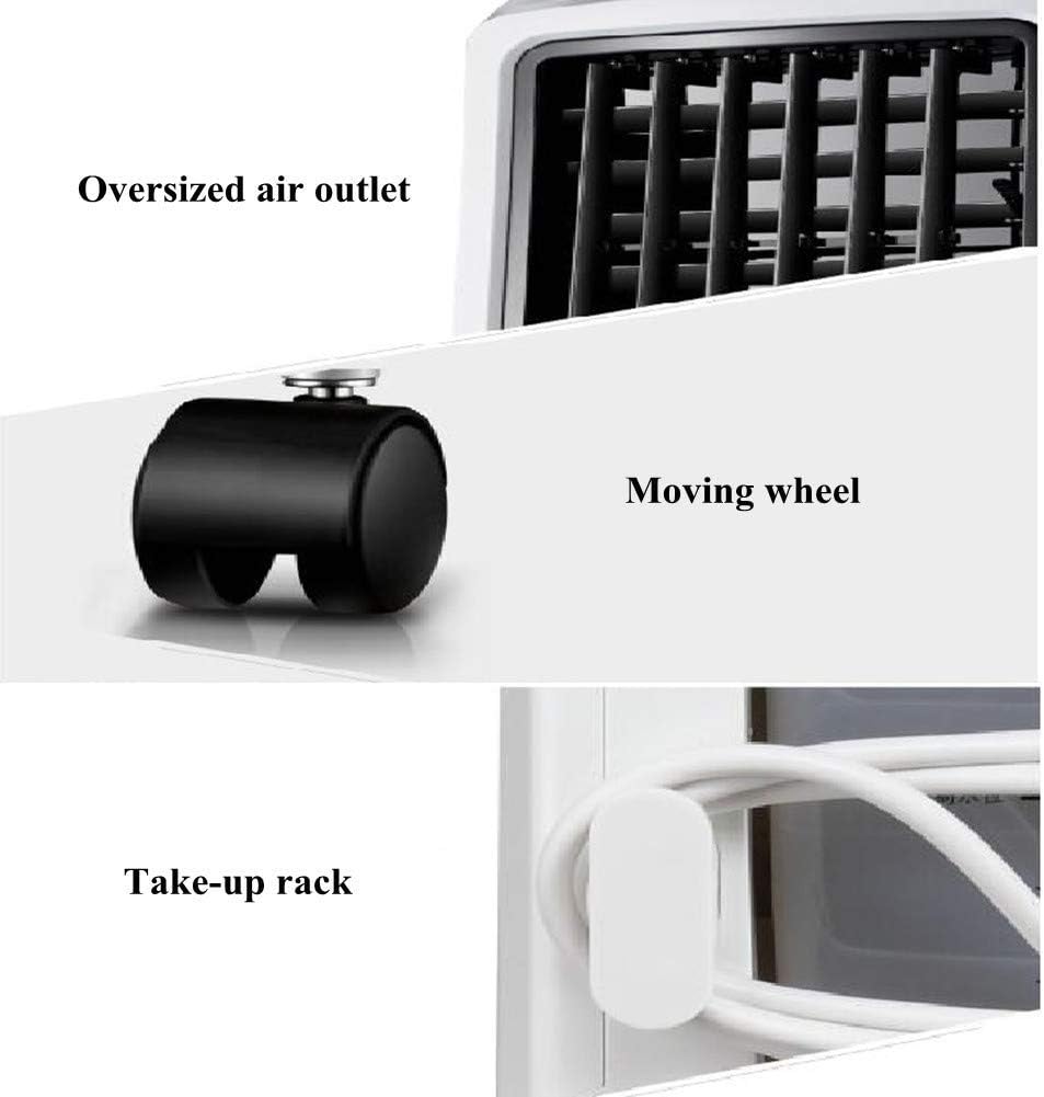  Mute 5l Réservoir D'eau Climatiseur Portable, Refroidisseurs D'air Mécaniques Pour Ventilateur De Climatisation À La Maison Pour Bureau 3 Vitesse Du Vent Ventilateur De Climatiseur De Bureau, 72x30x3