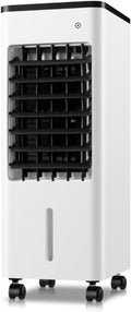 GENERIC Refroidisseur D'air Portable 9L Avec Affichage LED, Unité De Climatisation évaporative Pour Le Bureau à Domicile, 3 Vitesses, Oscillation à 90 °, Ventilateur D'humidificateur Silencieux Avec Télécomma