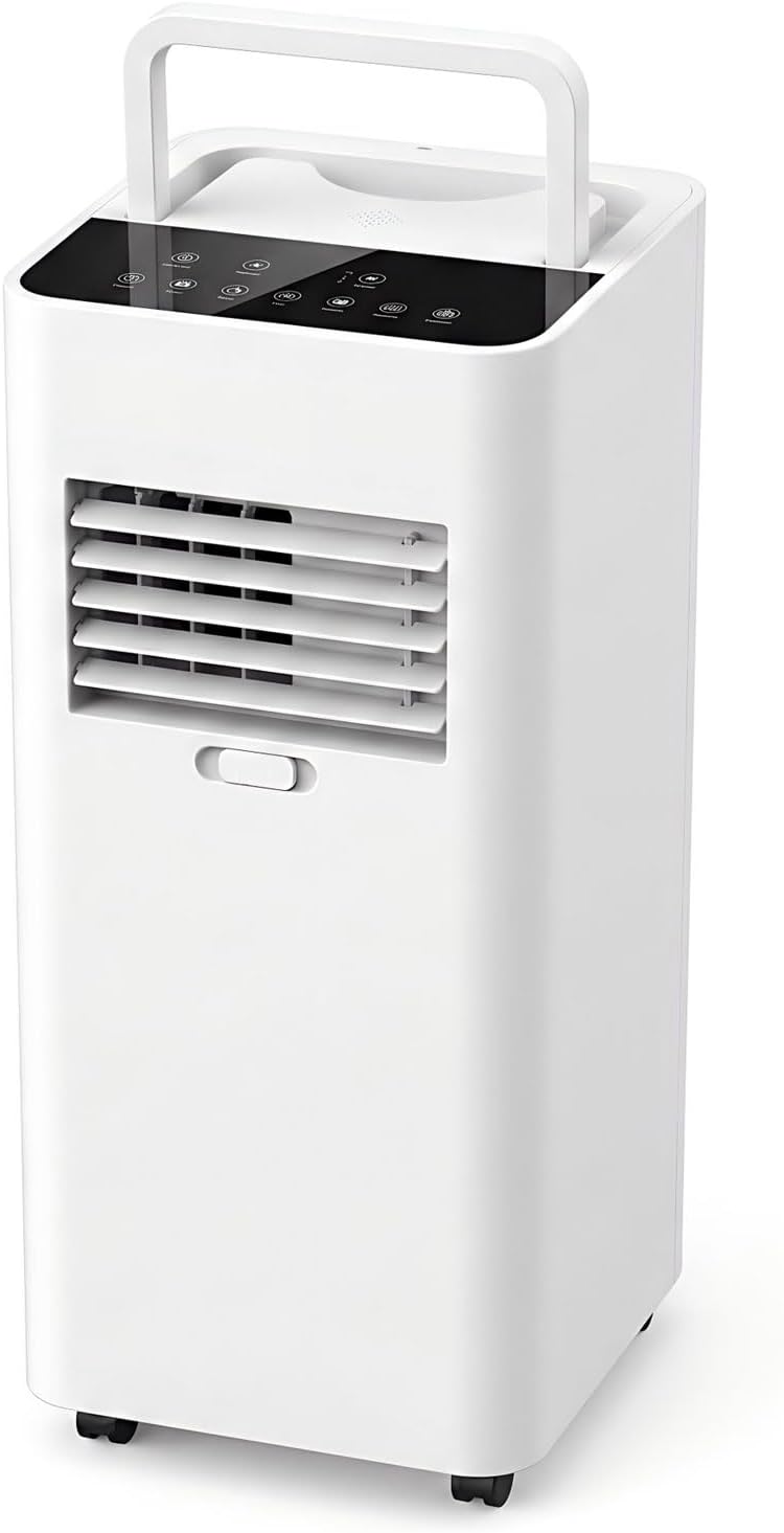  7000 BTU Climatiseurs Portables Avec Télécommande Silencieuse Smart AC Unit Pour Grande Pièce Jusqu'à 300 Sq.Ft Avec Ventilateur De Déshumidificateur De Refroidissement Rapide Silencieux 30dB Mode De