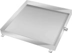  Bac Condensat Clim En Acier Inoxydable, 50 × 50 Cm, 60 X 60 Cm, Kit De Drainage De Climatiseur De Fenêtre, Bac De Récupération Du Climatiseur Avec Drain(500 X 500 Mm/20'' X 20'')