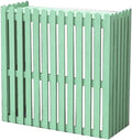 GENERIC Housse En Bois Pour Climatiseur Extérieur - Vert - 85 X 35 X 84 Cm - Solution D'intimité élégante Pour équipement De Climatisation Extérieur