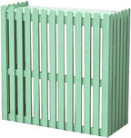 GENERIC Housse En Bois Pour Climatiseur Extérieur - Vert - 85 X 35 X 84 Cm - Solution D'intimité élégante Pour équipement De Climatisation Extérieur