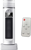 Genérico Ventilateur De Climatisation Oscillant Silencieux Sans Pale Avec Télécommande, Ventilateur Colonne Rafraîchisseur D'air 6 Vitesses Avec Humidificateur, Grand Réservoir D'eau, Refroidisseur Portable