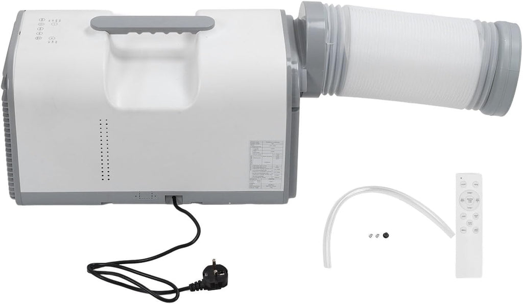  SIXRUN Climatiseur Portable, 4095BTU 420W Refroidissement Déshumidification AC Compact Avec Télécommande Pour Tente De Camping Caravane Remorque (Prise UE 220V)