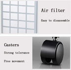  Climatiseur Portable Refroidisseur Climatiseur Mobile Sans Tuyau Ventilateur De Climatisation Blanc Mécanique 3 Vitesses Contrôle Maison Dortoir Ventilateur De Refroidissement Mobile