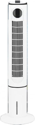 GENERIC Tower Fan Bedroom Evaporative Cooler 3 Vitesses LED Remote 12h Timer 80 Oscillation Calme Portable Climatiseur Unité Faible Puissance Pour Le Bureau à Domicile Sleep Safe Bladeless Design
