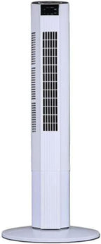 Ventilateur De Tour Silencieux Avec Télécommande, 3 Vitesses Et Minuterie 12H, Circulateur D'air Oscillant à 60 ° Pour Chambre à Coucher, Bureau.Conception Portable Mince Avec Poignée De Transport Fac