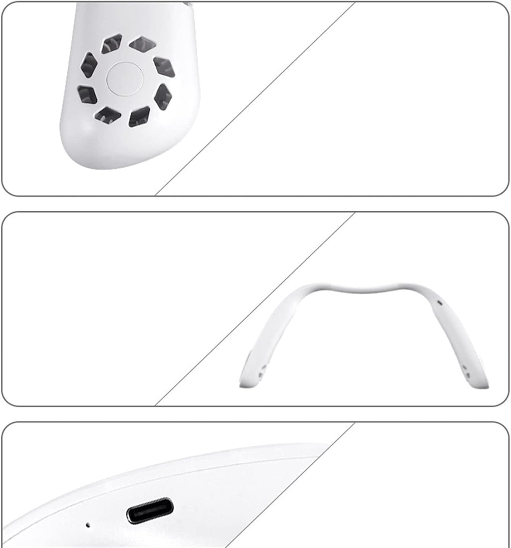  DieffematicKTY Climatiseur Mobile Portable Air Conditioner Summer Neck Fan Bladeless Fan Leafless Hanging Fans Air Cooler Conditioning Wearable Neckband Fans