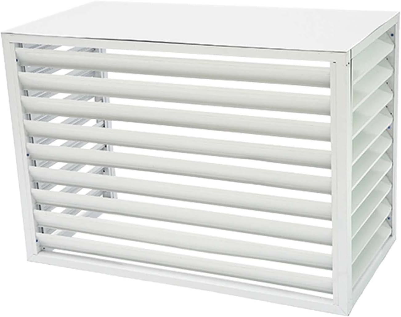 GENERIC Housse En Aluminium Pour Unité De Climatisation - Protection Extérieure Décorative Résistante Aux Intempéries Pour Climatiseurs Centraux - Boîtier Autonome Pour Ordures Ou équipements CVC