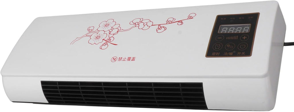  YUYTE Climatiseur Chauffant, Prise UE Polyvalente 220 V Portable à Faible Bruit Mural Refroidisseur D'air Avec Télécommande Pour Maison Salle De Bain Chambre Salon