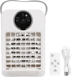  Climatiseur Portable, Humidificateur Refroidisseur D'air Par évaporation 4 En 1, Ventilateur De Refroidissement De Bureau De 700 Ml Avec 3 Vitesses, Veilleuse 7 Couleurs, Télécommande,