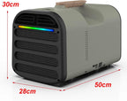 GENERIC Climatiseur Mobile 4 En 1 Avec Commande Tactile Et Télécommande Rafraichisseur D'air Silencieux 45 DB Poignée Supérieure, Climatisation Portable Pour 8-10 M²