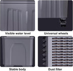 GENERIC Réservoir De Refroidisseur D'évaporation Portable 45L, Ventilateur De Climatiseur 3 En 1 Avec Paquets De Glace, Humidificateur à Grande Vitesse Pour Le Bureau à Domicile, Grande Capacité D'eau, Roues