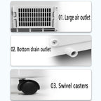  Climatiseurs Portables Smart AC Unit Ventilateur De Refroidissement Avec Télécommande Déshumidificateur De Refroidissement Rapide Kit De Fenêtre En Mode Veille Silencieux Inclus Unité De Refroidisseme