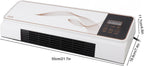  Luqeeg Climatiseur électrique, 2 En 1 Mini Chauffage Refroidissement Ventilateur Mural Climatiseur Avec Télécommande Refroidisseur D'espace Intérieur Pour La Maison, La Chambre, Le Salon (Prise UE)