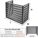GENERIC Housse En Aluminium Pour Climatiseur – Protection Extérieure Pour Unité De Climatisation, écran Décoratif, Marron (109,2 X 61 X 78,7 Cm), Résistante Aux Intempéries, Clôture élégante Pour Unité De