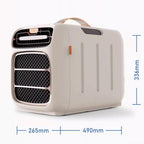  Unité De Climatisation Portable Sans Fenêtre, Refroidissement De Compresseur 420W Pour La Pièce De 10m2, Conception Auto-évaporatrice, 3 Vitesses, Télécommande, Fonctionnement Calme 45dB, Pas De Drain