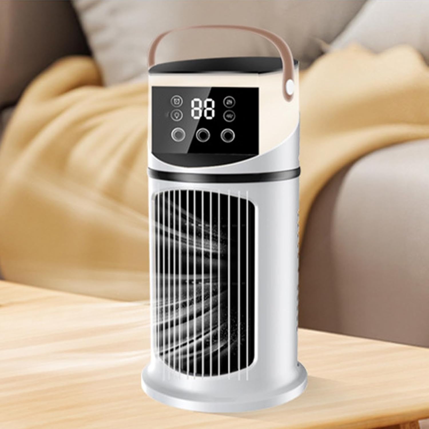  Portable Air Conditioner - Desk Air Conditioner Fan | Desk Cooling AirConditioner Fan | Purifying Machine With LED Light, 9-Speed Cooler For Studying, Sleeping, Meeting