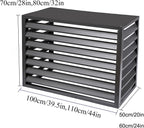 GENERIC Housse De Protection En Aluminium Pour Climatiseur Et Pompe à Chaleur - Condensateur Extérieur - Protection De Radiateur - Résistante Aux Intempéries - Pour Unités Extérieures (marron)