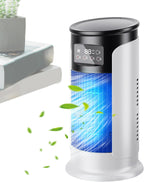  Ventilateur Climatiseur | Ventilateur Personnel Portable Rafraîchisseur D'Air | Vitesses Réglables - Réservoir 300ml - Silencieux Pour Bureau, Domicile Et Voyage