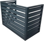  Cache Climatiseur Exterieur Aluminium,caisson Anti Bruit Pompe à Chaleur,cache Clim,Étanche À La Poussière Et À L'eau,Convient Pour L'unité Extérieure Du Climatiseur,White A,100x50x70cm