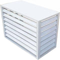 GENERIC Housse De Protection En Aluminium Pour Unité De Climatisation Extérieure - Protection Contre Les Intempéries - Pour Pompe à Chaleur - Équipement Extérieur - Grille De Protection Pour Climatiseur