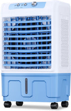 GENERIC Refroidisseur D'air Portable Avec Grand Réservoir D'eau, 3 Vitesses Et Télécommande.Calme 36dB, 120 ° Pivot, Rouleaux Et Poignée.Idéal Pour La Chambre, Le Bureau Et La Terrasse.Brise Fraîche Sans Tuya