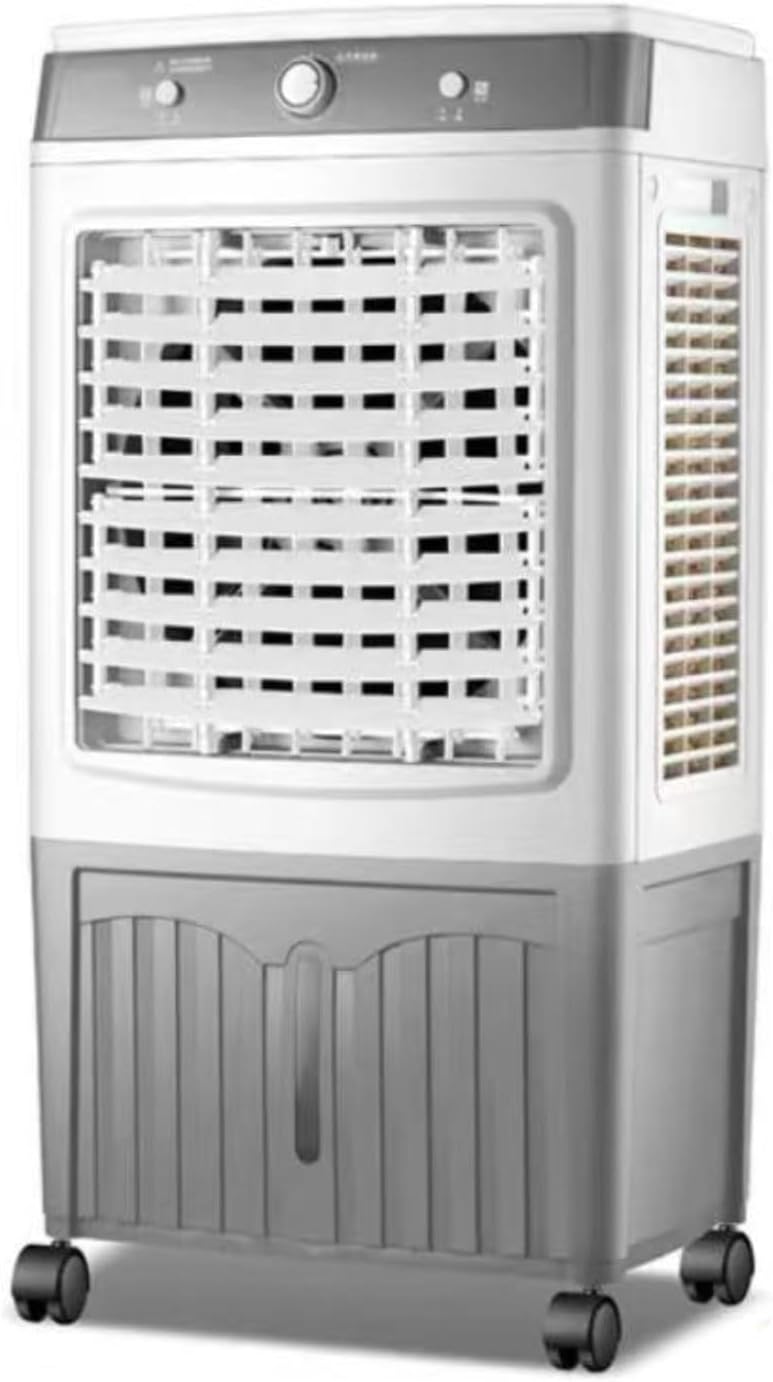 GENERIC Refroidisseur D'air évaporatif 40L, Ventilateur De Refroidissement Portable Avec Télécommande, 3 Vitesses, Fonctionnement Silencieux, Oscillation Large, Idéal Pour La Maison De Bureau De Chambre