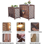  Stores Extérieurs En Coquillage Pour Jardinière, Protection De Climatisation Extérieure, Clôture De Confidentialité, Support De Climatiseur Résistant Aux Intempéries, Pour Se Cacher à L'extérieur