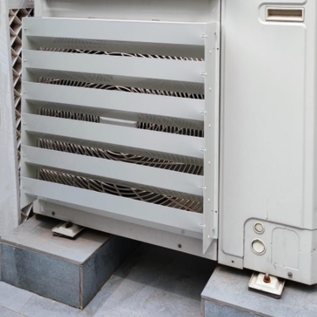 GENERIC Housse De Protection Pour Climatiseur Extérieur - Protection De L'unité De Climatisation - Écran De Persienne - Contrôle De La Direction Du Vent - Clôture Résistante Aux Intempéries Pour La Sécurité