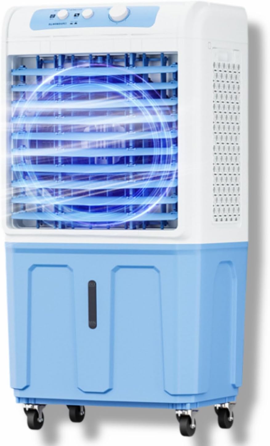 GENERIC Refroidisseur D'air Portable Avec Réservoir De 40L, Télécommande à écran Tactile, 3 Vitesses, 120 Swing, Fonctionnement Silencieux Pour L'utilisation Intérieure De Bureau à Domicile