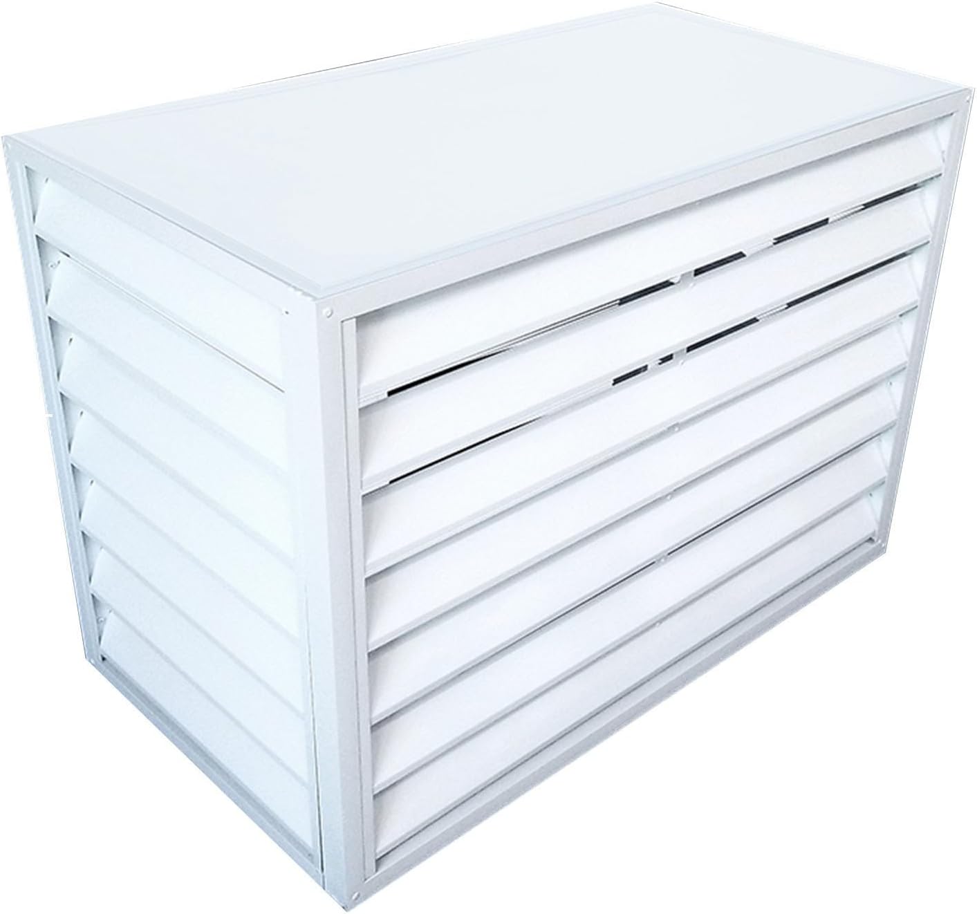 GENERIC Mini Housse De Climatisation D'extérieur – Protection En Aluminium Pour Climatiseur Et Pompe à Chaleur – Réduction Du Bruit, Résistante Aux Intempéries, Idéale Pour Les Unités Extérieures Et