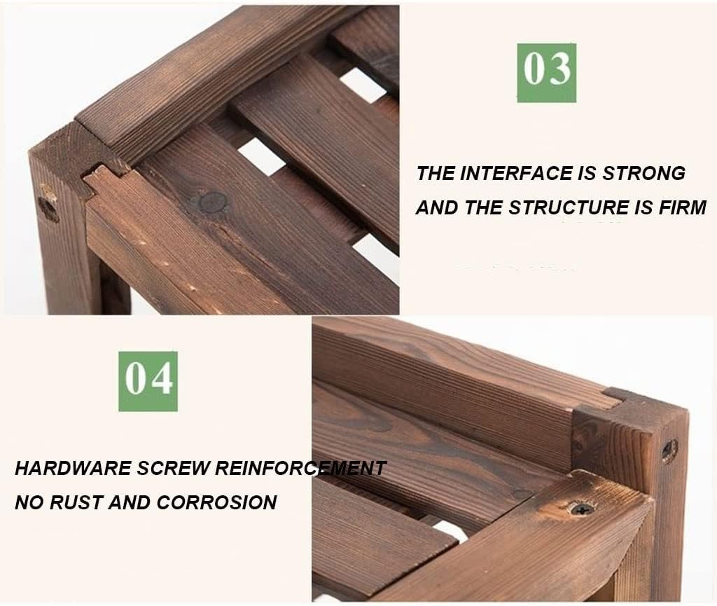 GENERIC Housse De Protection En Bois Pour Climatiseur Extérieur - Protection Contre Les Regards Indiscrets En Bois Massif - Support De Fleurs - Élégant Et Fonctionnel