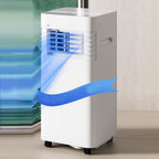  7000 BTU Climatiseur Portable Refroidit 300sq. Ft Smart AC Unité Avec Télécommande, Refroidissement Et Déshumidificateur Et Ventilateur, 24H Minuterie, Oscillation De 120 °