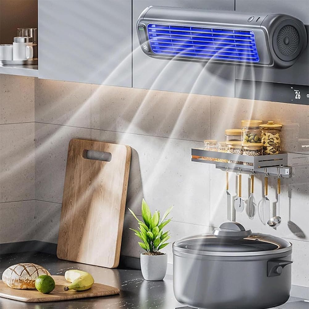 GENERIC ColdEez Cooling Ace, Colding Air Climating, Ventilateur De Refroidisseur D'air Portable Avec 3 Vitesses, Chargement USB, Ventilateur De Tour De Bureau Pour Bureau, Chambre à Coucher, Cuisine Gray
