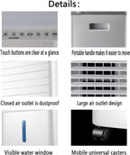 GENERIC Refroidisseur D'air Portable Avec Ventilateur à Air Alternatif à Distance à 3 Vitesses, Réservoir De 5L, Oscillation à 60 °, Refroidissement Silencieux Pour Le Bureau à Domicile, Camping