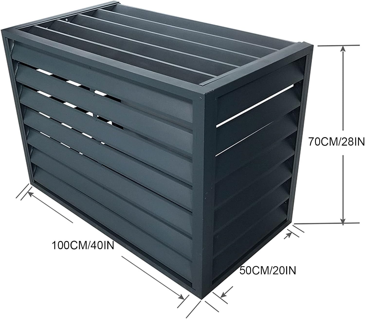 GENERIC Housse De Protection Pour Climatiseurs D'extérieur - Résistante à L'eau - Design Durable Et Respectueux De La Clôture - Accessoire Essentiel Pour CVC - Bouclier Résistant Aux Intempéries